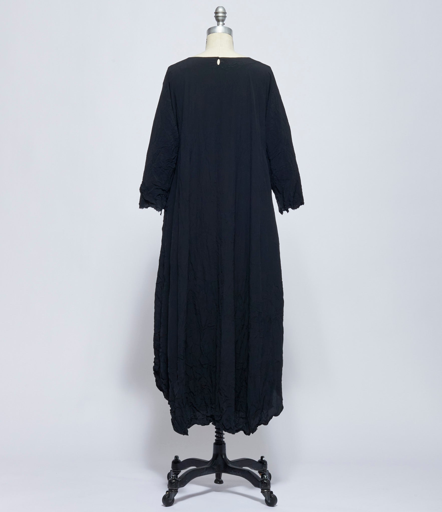 Daniela Gregis Womens Abito Dress Olma Di Lungo Lavato Nero Black