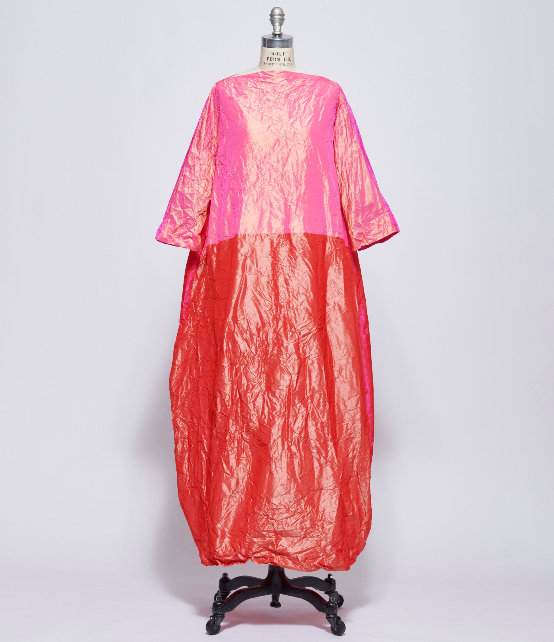 Daniela Gregis Womens Abito Dress Lunedi Meta Bianco Lavato Fucsia