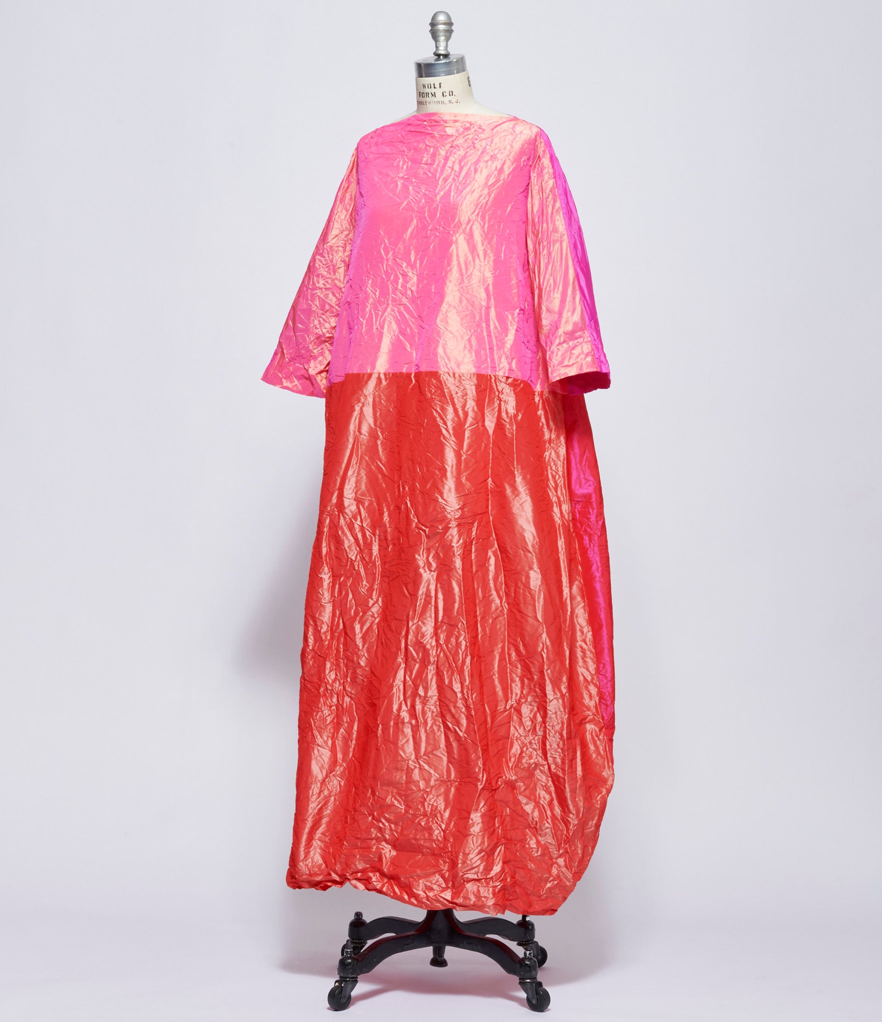 Daniela Gregis Womens Abito Dress Lunedi Meta Bianco Lavato Fucsia