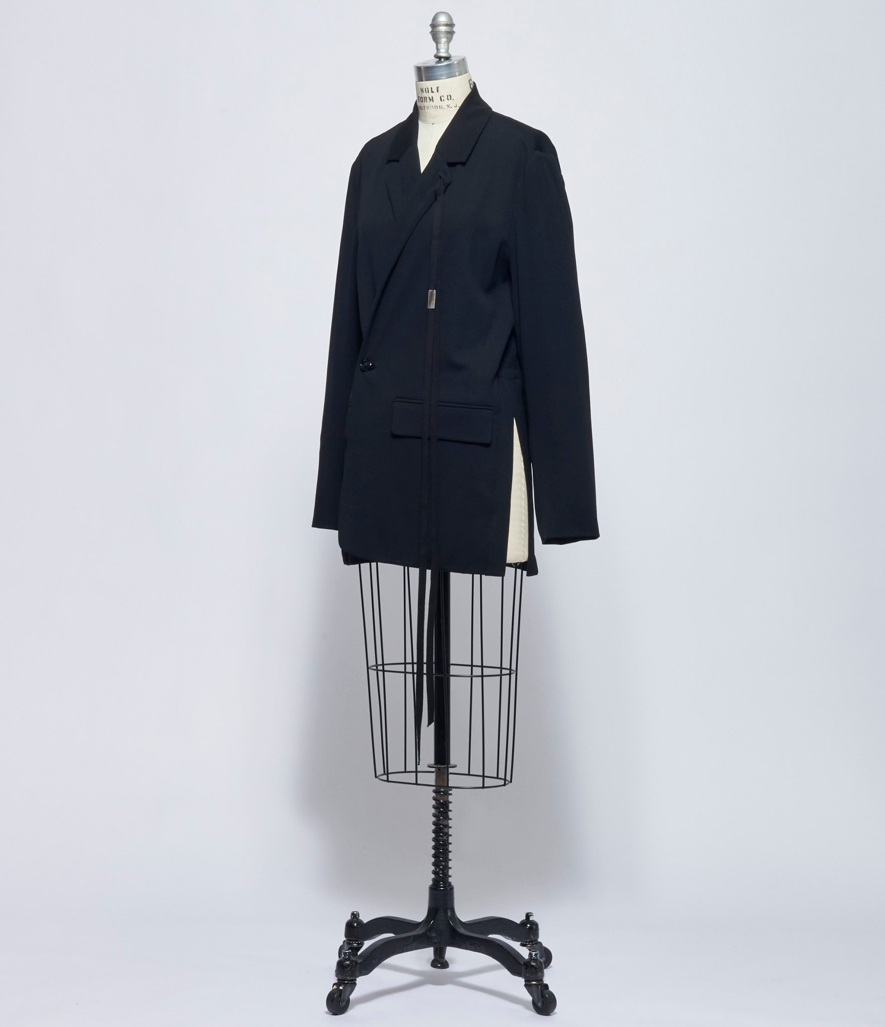 Ann Demeulemeester Womens Olena Wrap Deconstructed Jacket