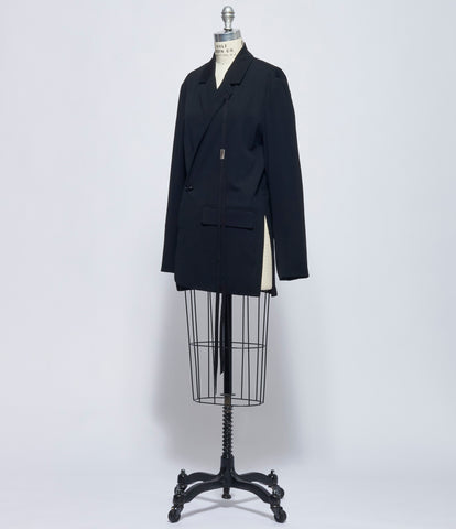 Ann Demeulemeester Womens Olena Wrap Deconstructed Jacket
