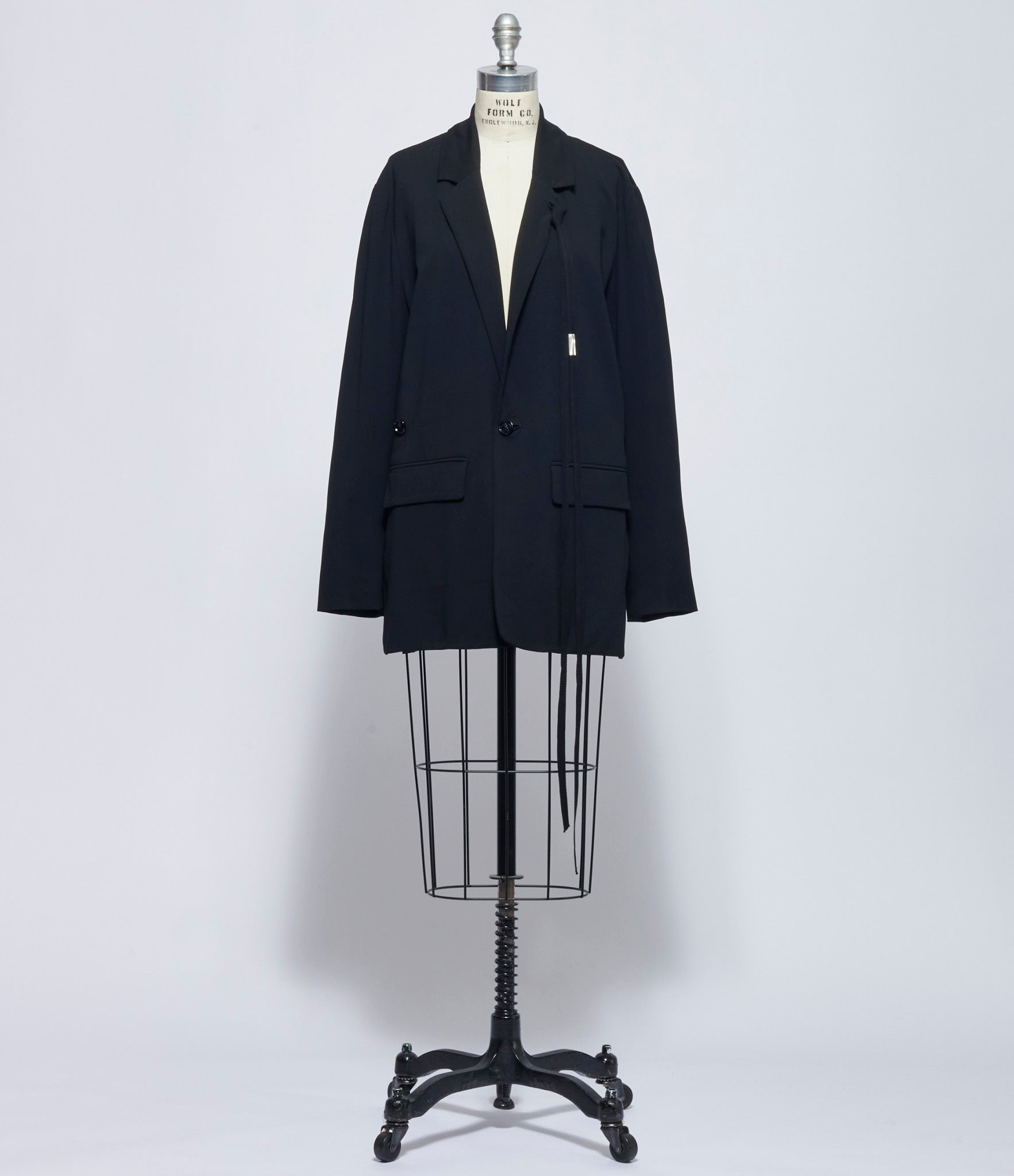 Ann Demeulemeester Womens Olena Wrap Deconstructed Jacket