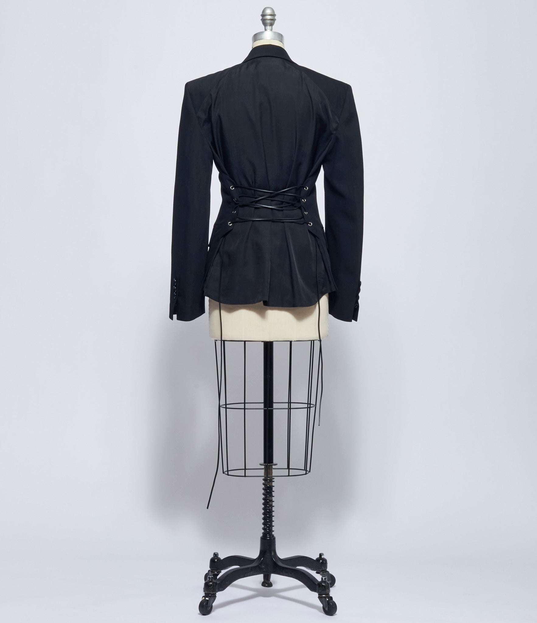 Ann Demeulemeester Womens Jomar Comfort Tailored Jacket Laced on Back