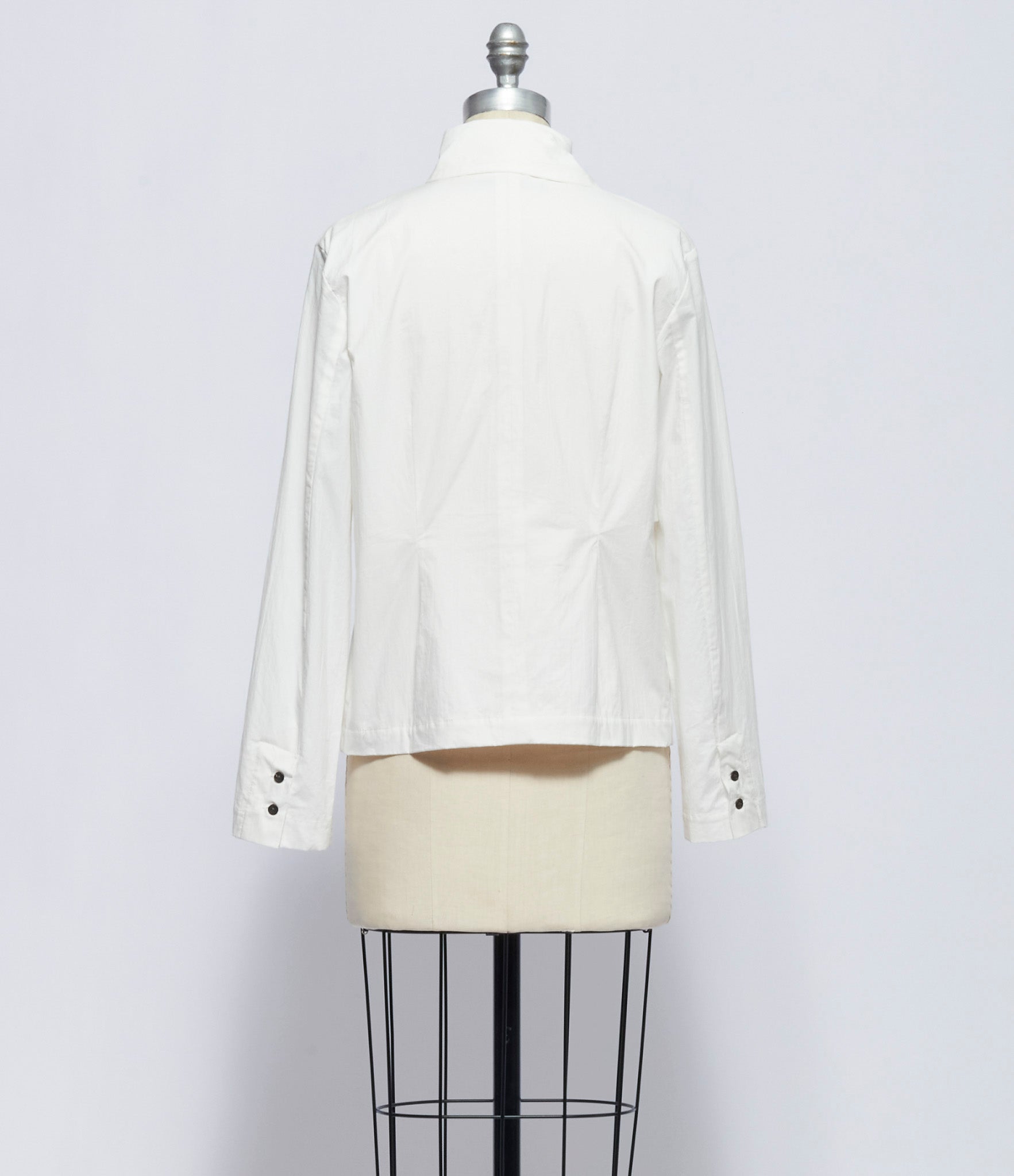 Chiahung Su Womens Hand Woven and Wrinkle Strapped Collar Jacket