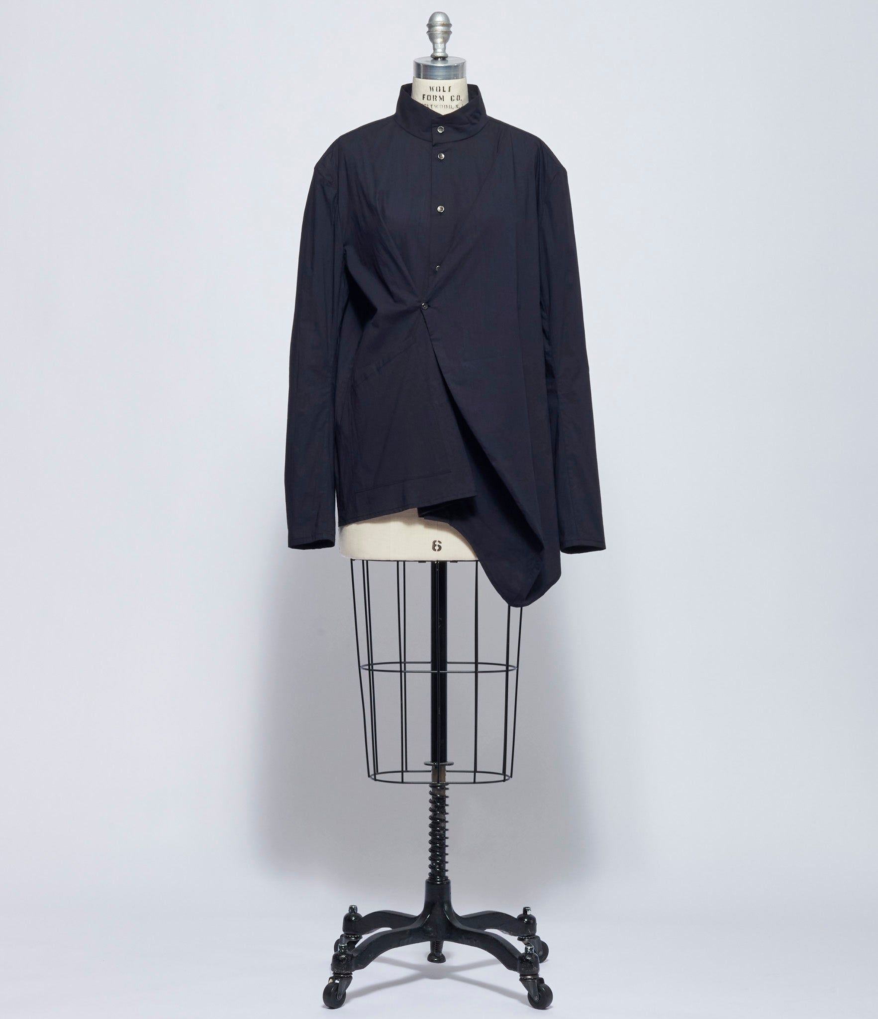 Chiahung Su Womens Hand Dyed Mandarin Collar Shirt