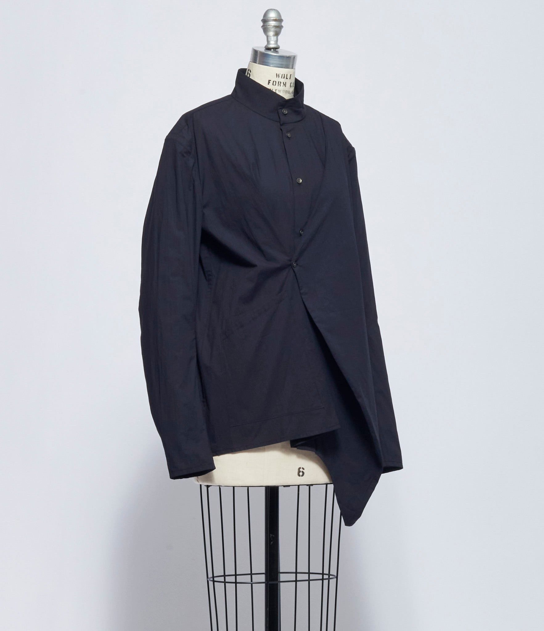 Chiahung Su Womens Hand Dyed Mandarin Collar Shirt