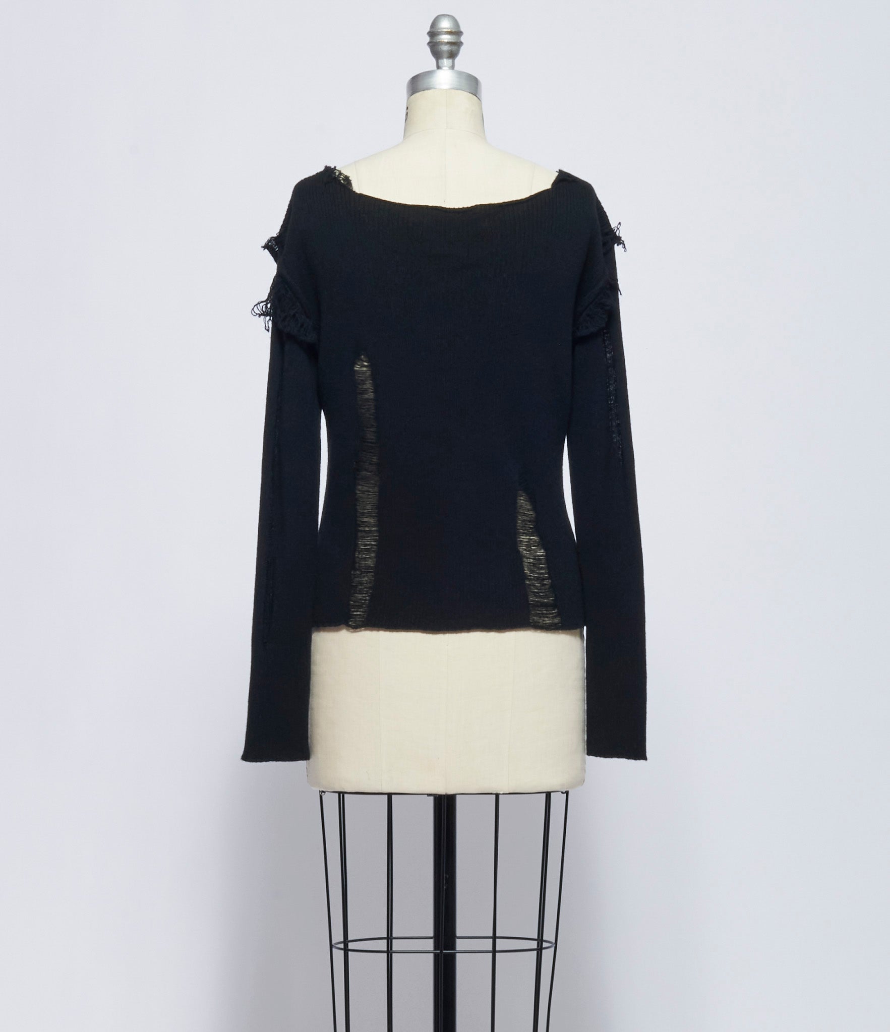 Chiahung Su Womens Hand Dyed & Knitting Rawing Sweater