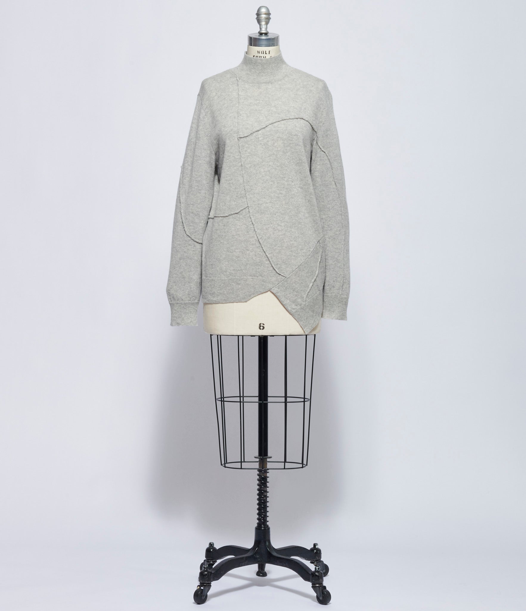 Chiahung Su Womens Hand Knitting Long Sleeve Turtleneck Sweater