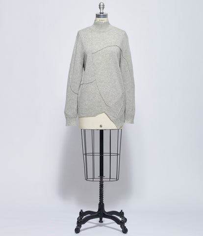 Chiahung Su Womens Hand Knitting Long Sleeve Turtleneck Sweater