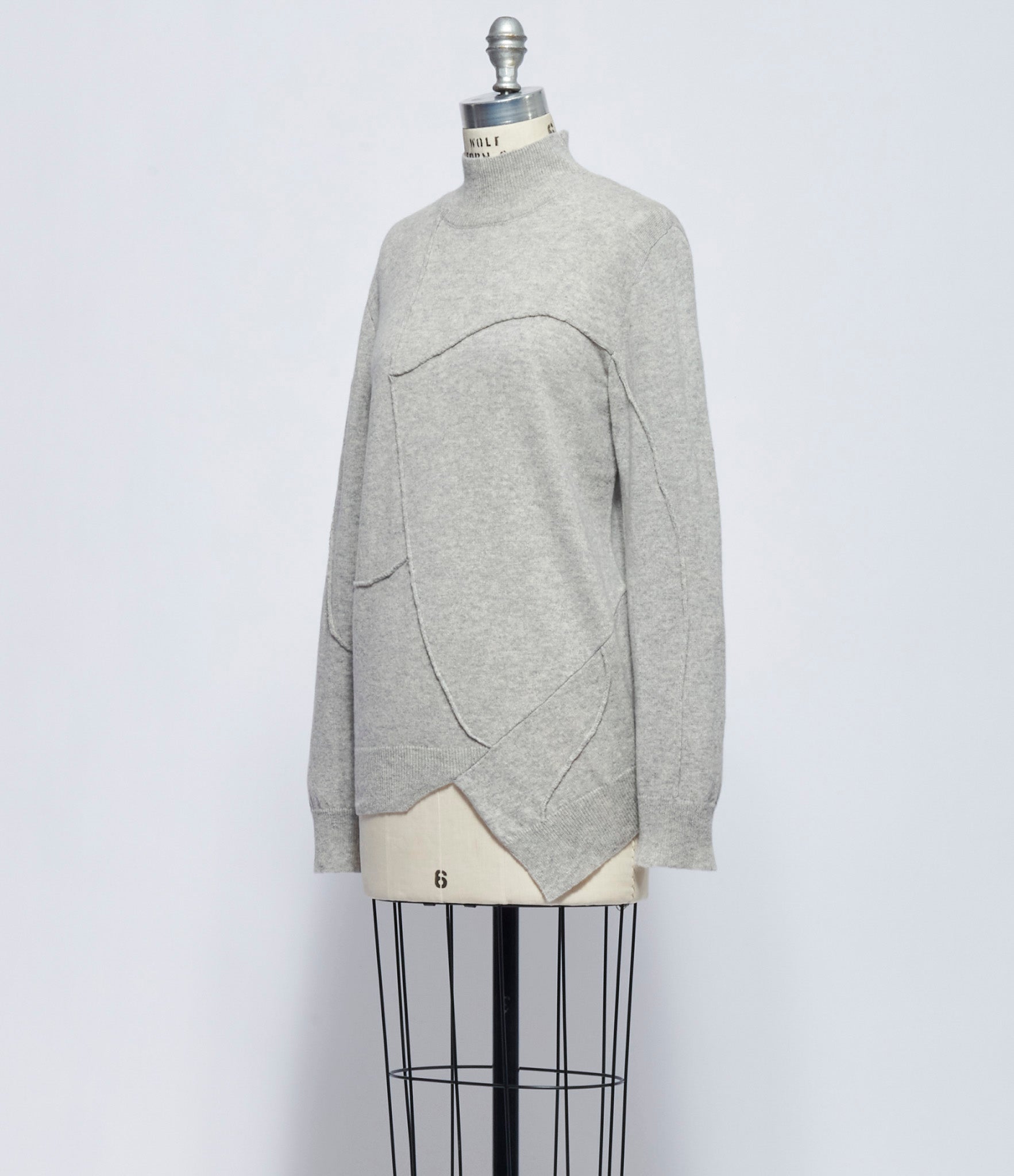 Chiahung Su Womens Hand Knitting Long Sleeve Turtleneck Sweater