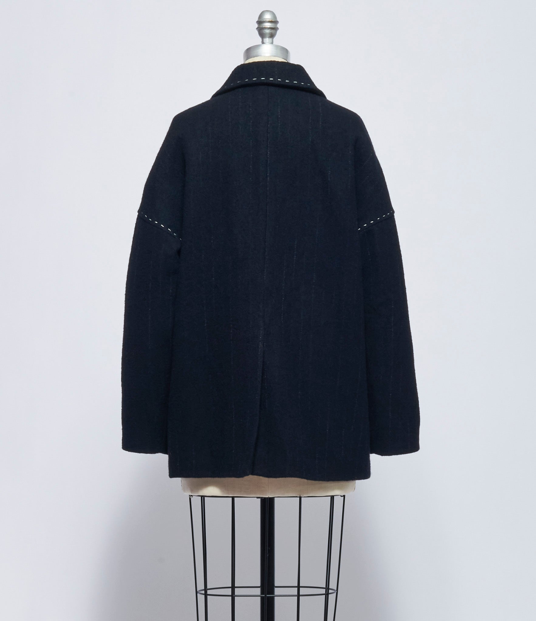 Chiahung Su Womens Hand Woven and Stitched Stripe Jacket