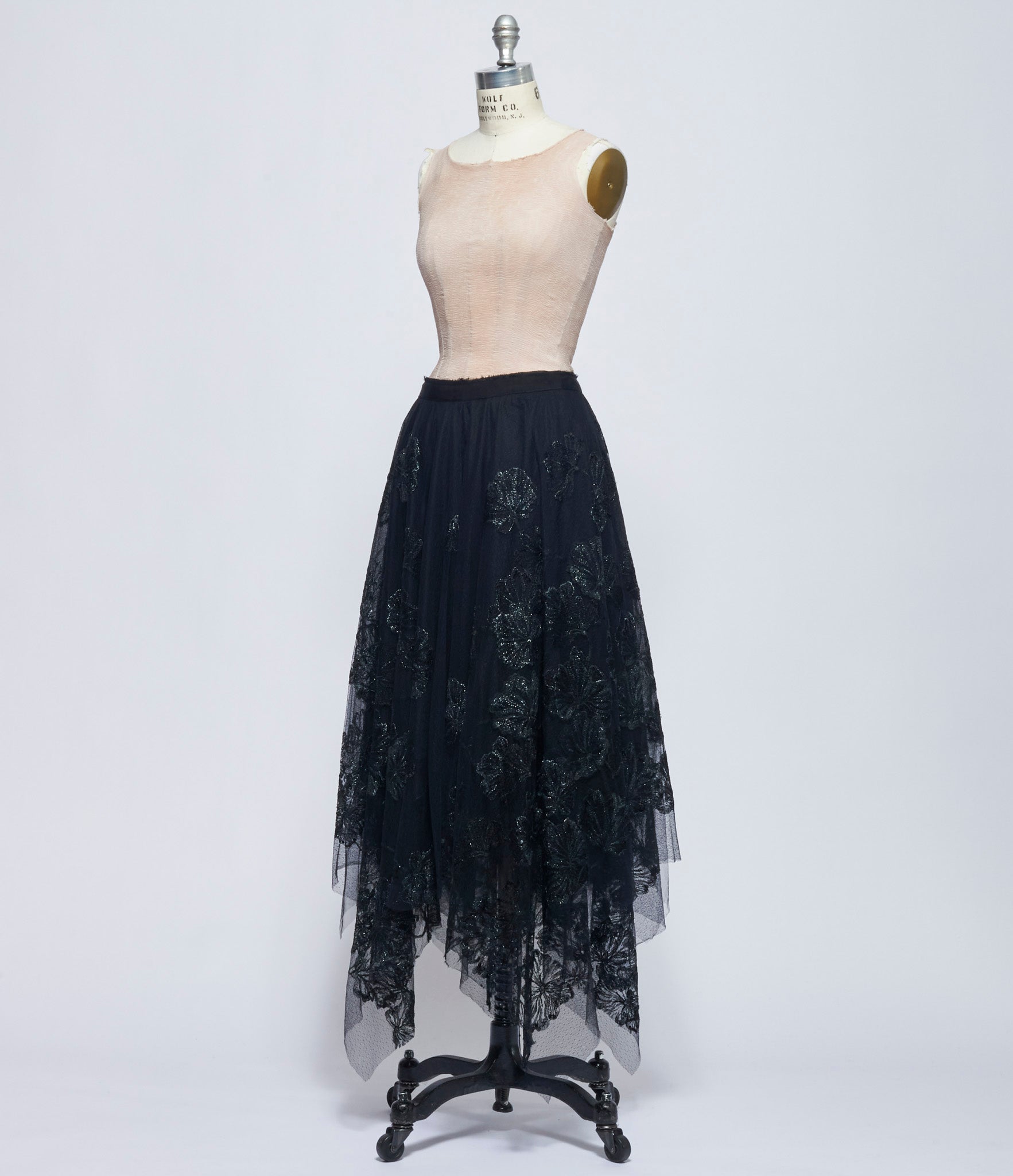 Marc Le Bihan Womens Noir Jupe Decalee 8 Pointes