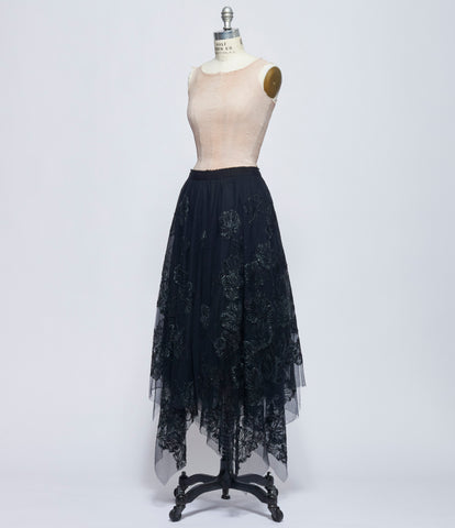 Marc Le Bihan Womens Noir Jupe Decalee 8 Pointes