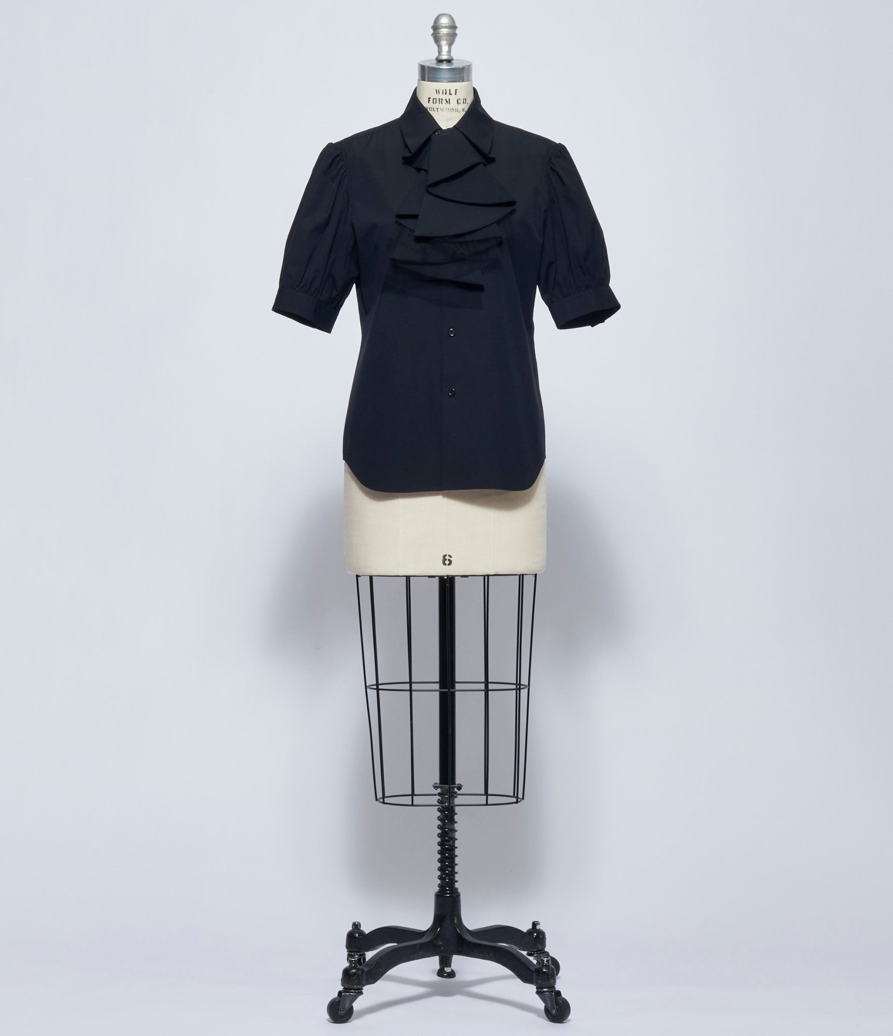 SS26 Noir Kei Ninomiya Comme Des Garcons Womens Ruffled Blouse
