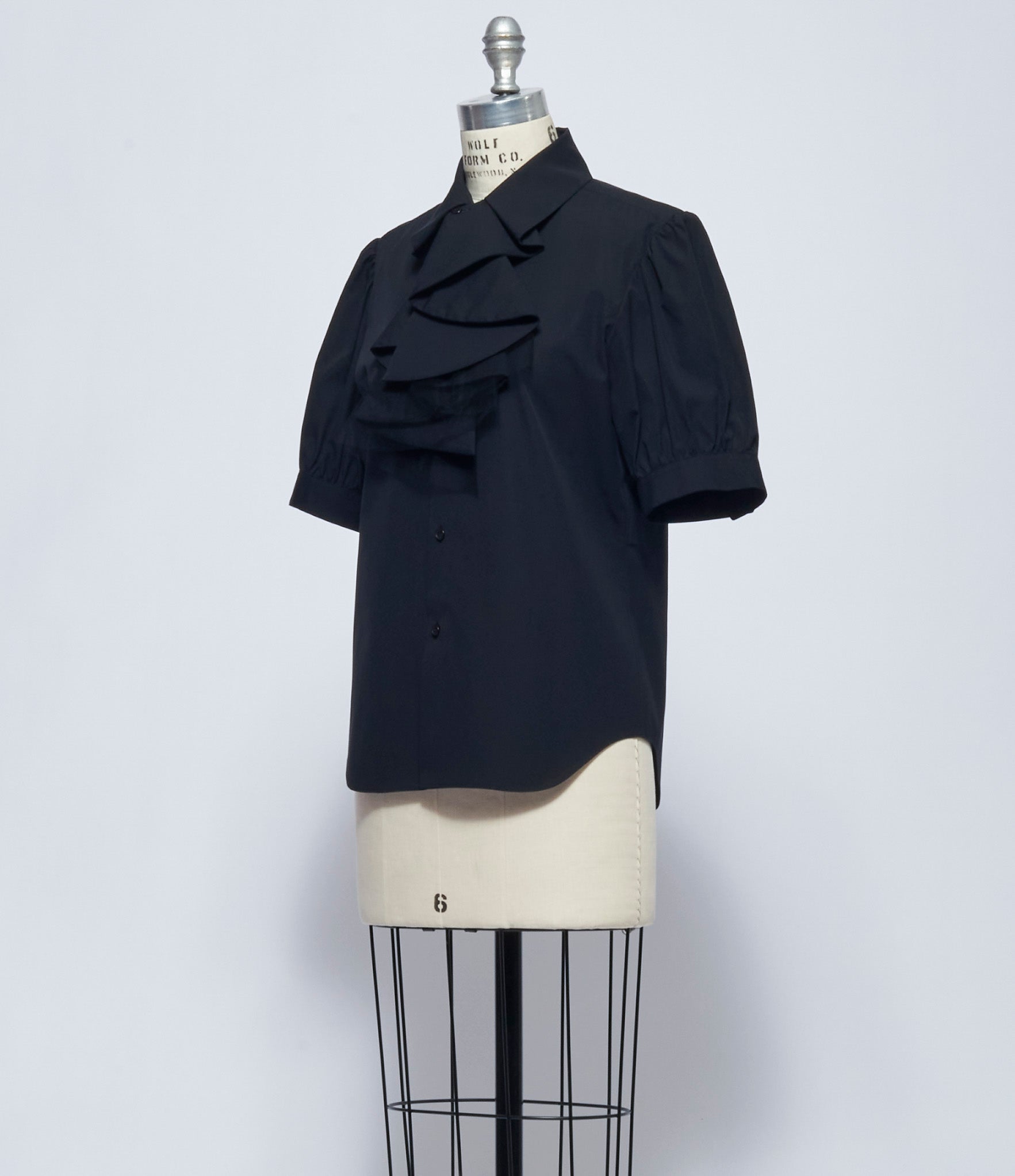 SS26 Noir Kei Ninomiya Comme Des Garcons Womens Ruffled Blouse
