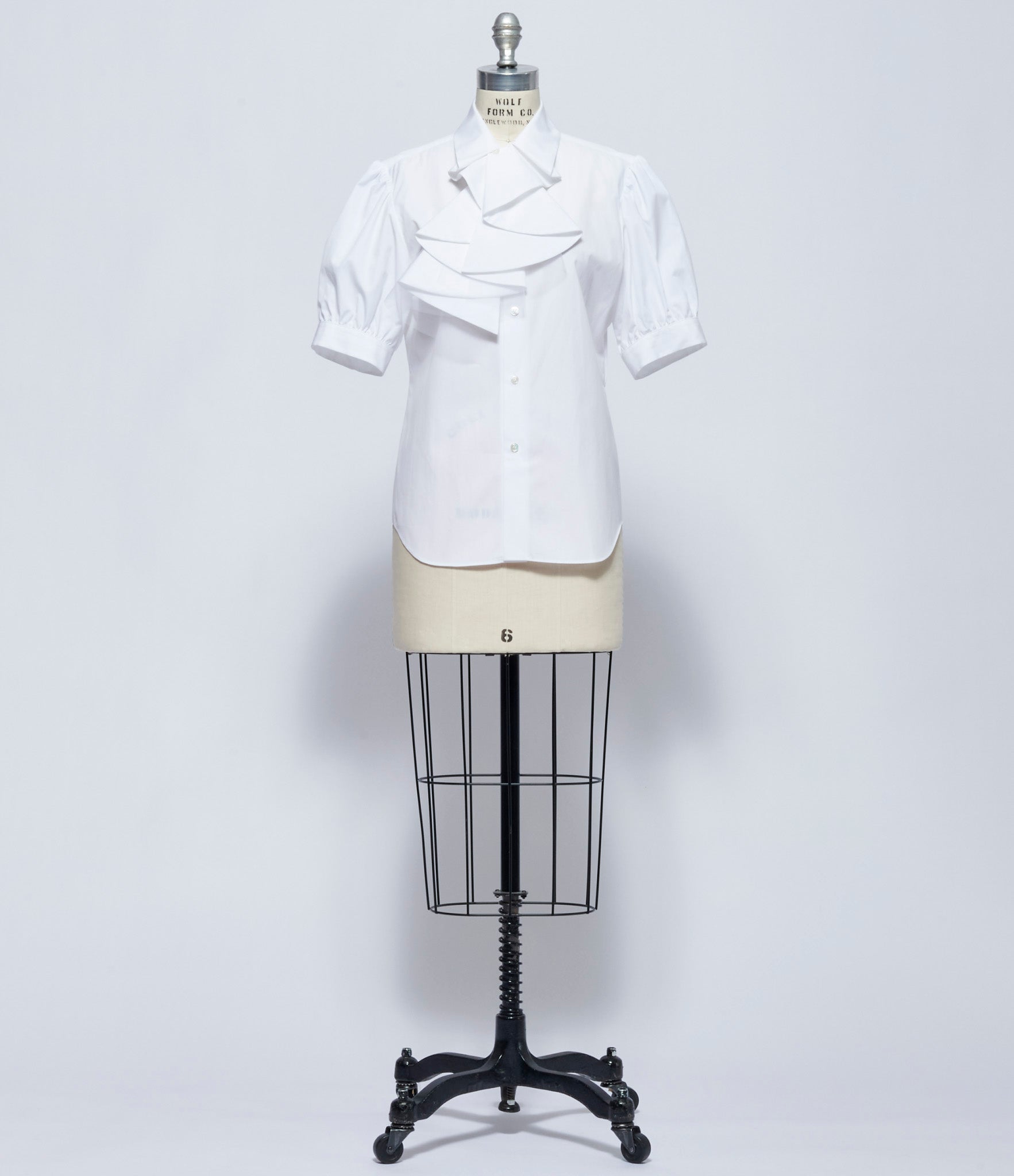 SS26 Noir Kei Ninomiya Comme Des Garcons Womens Ruffled Blouse