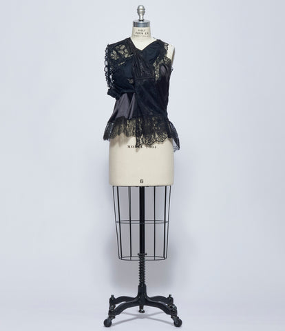 SS26 Junya Watanabe Womens Satin and Lace Blouse