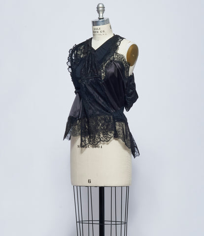 SS26 Junya Watanabe Womens Satin and Lace Blouse