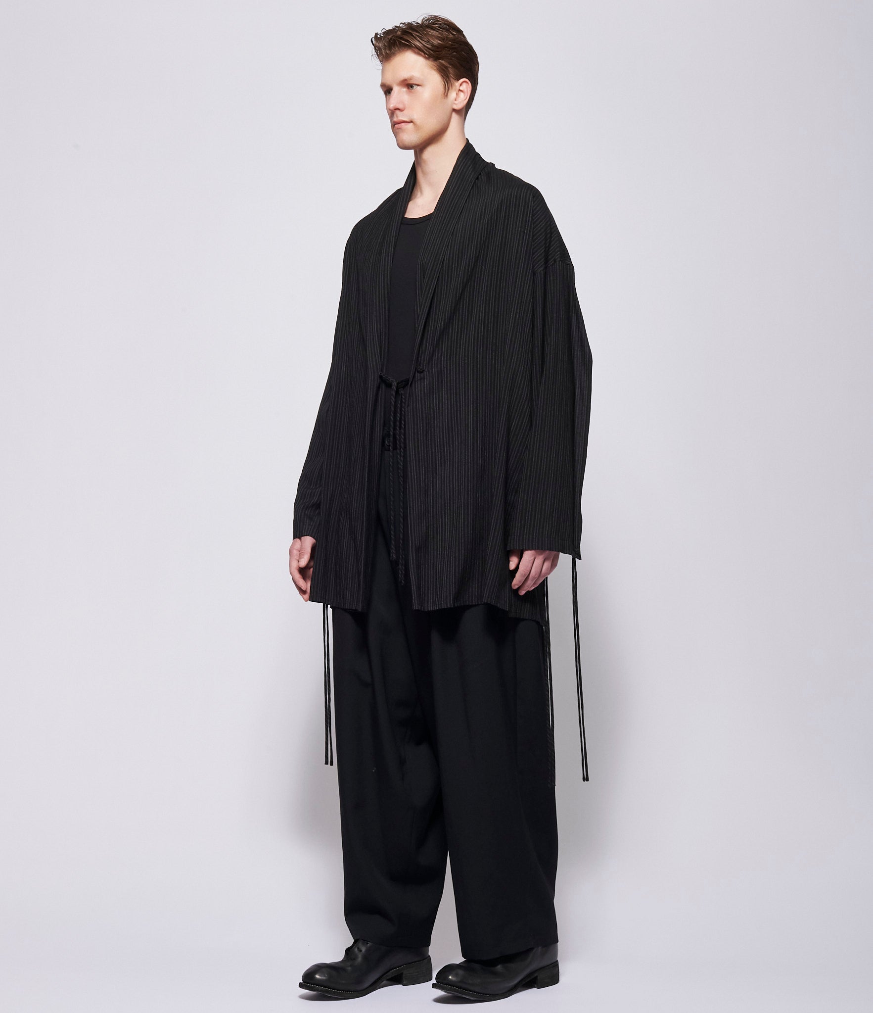 SS26 Yohji Yamamoto Mens Thin Stripe Jacket