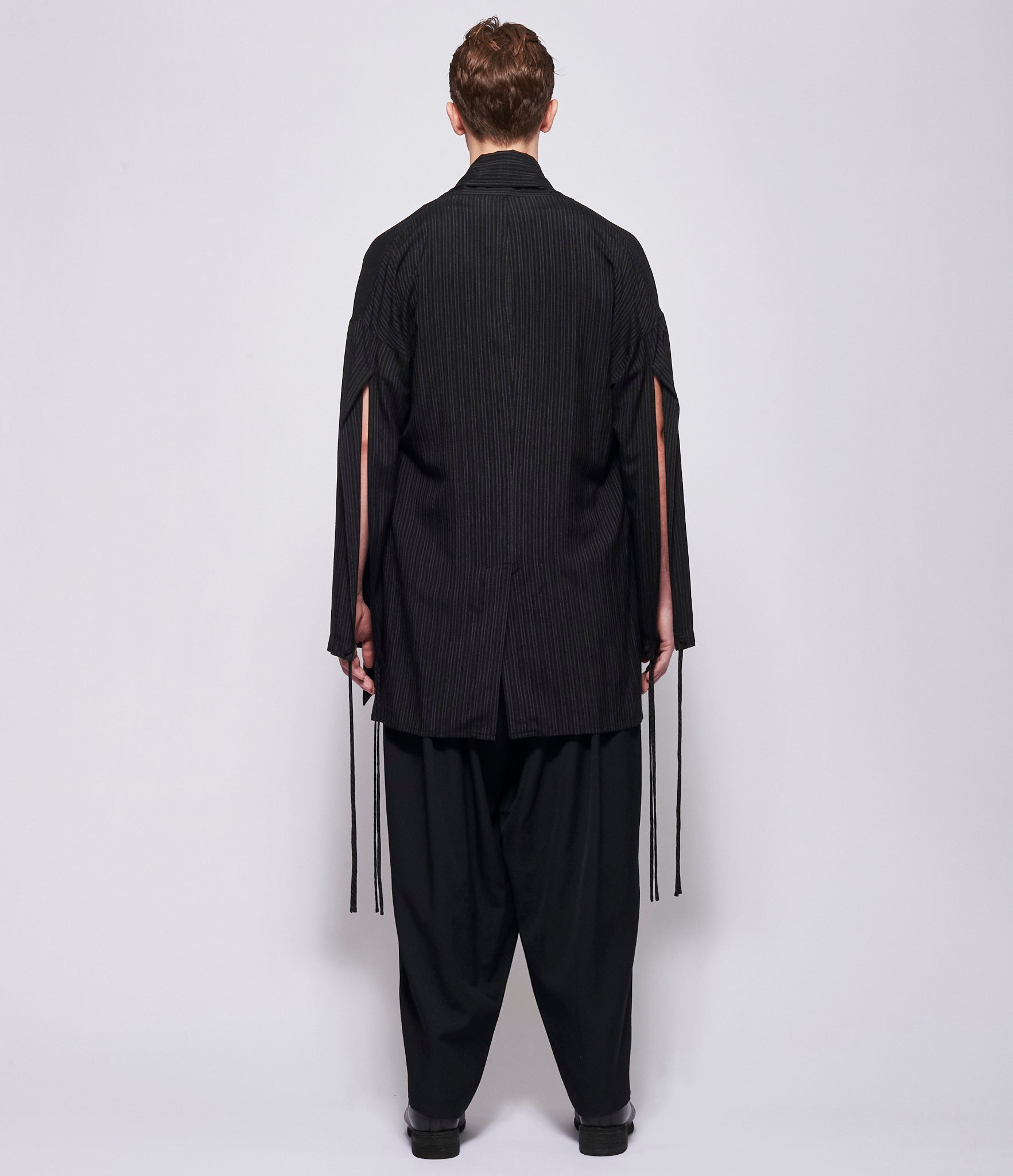 SS26 Yohji Yamamoto Mens Thin Stripe Jacket