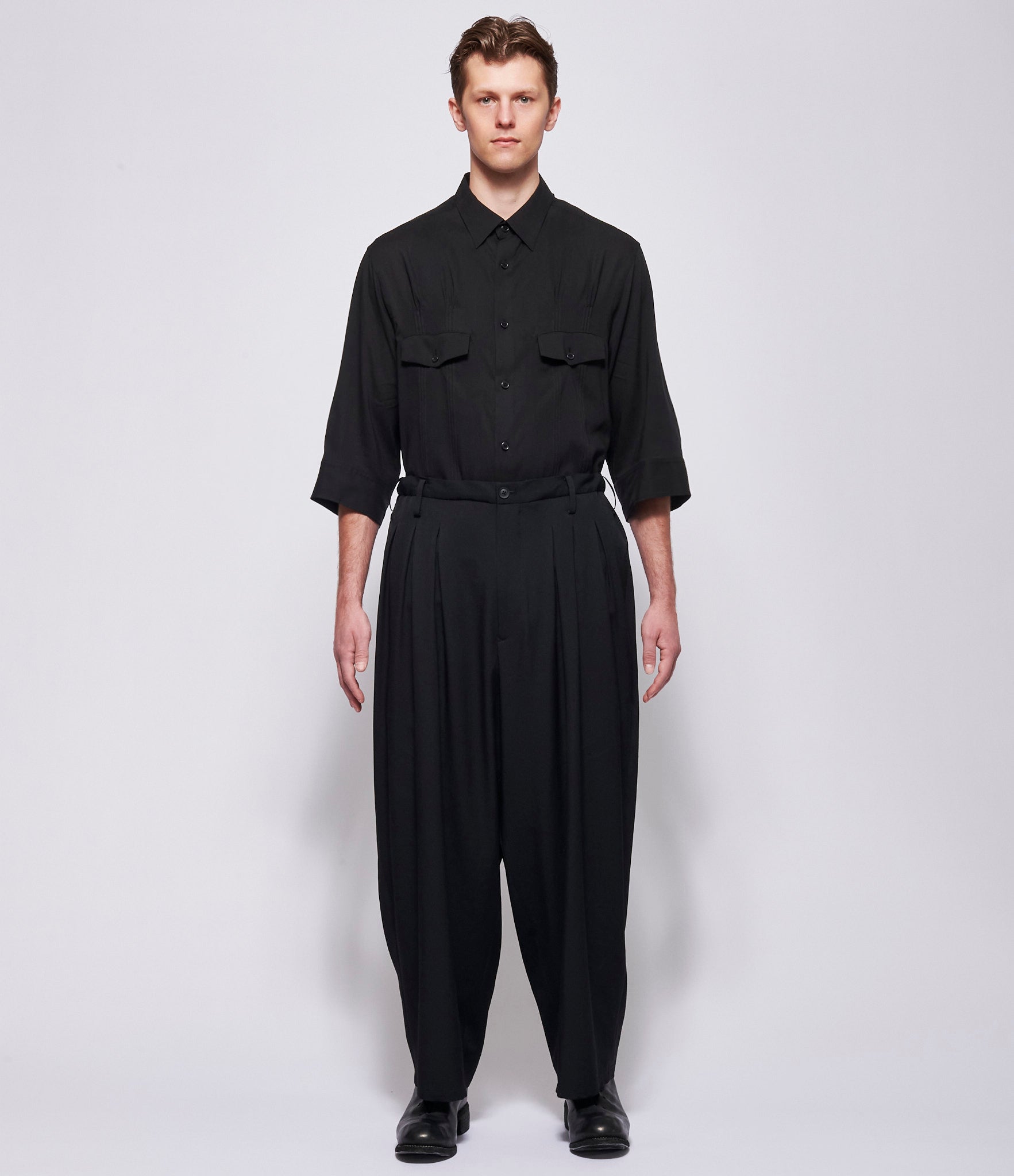 SS26 Yohji Yamamoto Mens 12 Tucks Pants