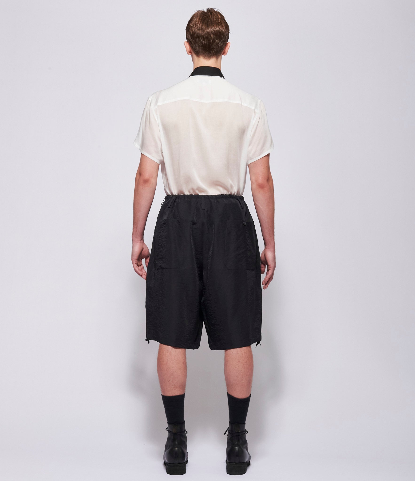 SS26 Yohji Yamamoto Mens Seam Pocket Shorts