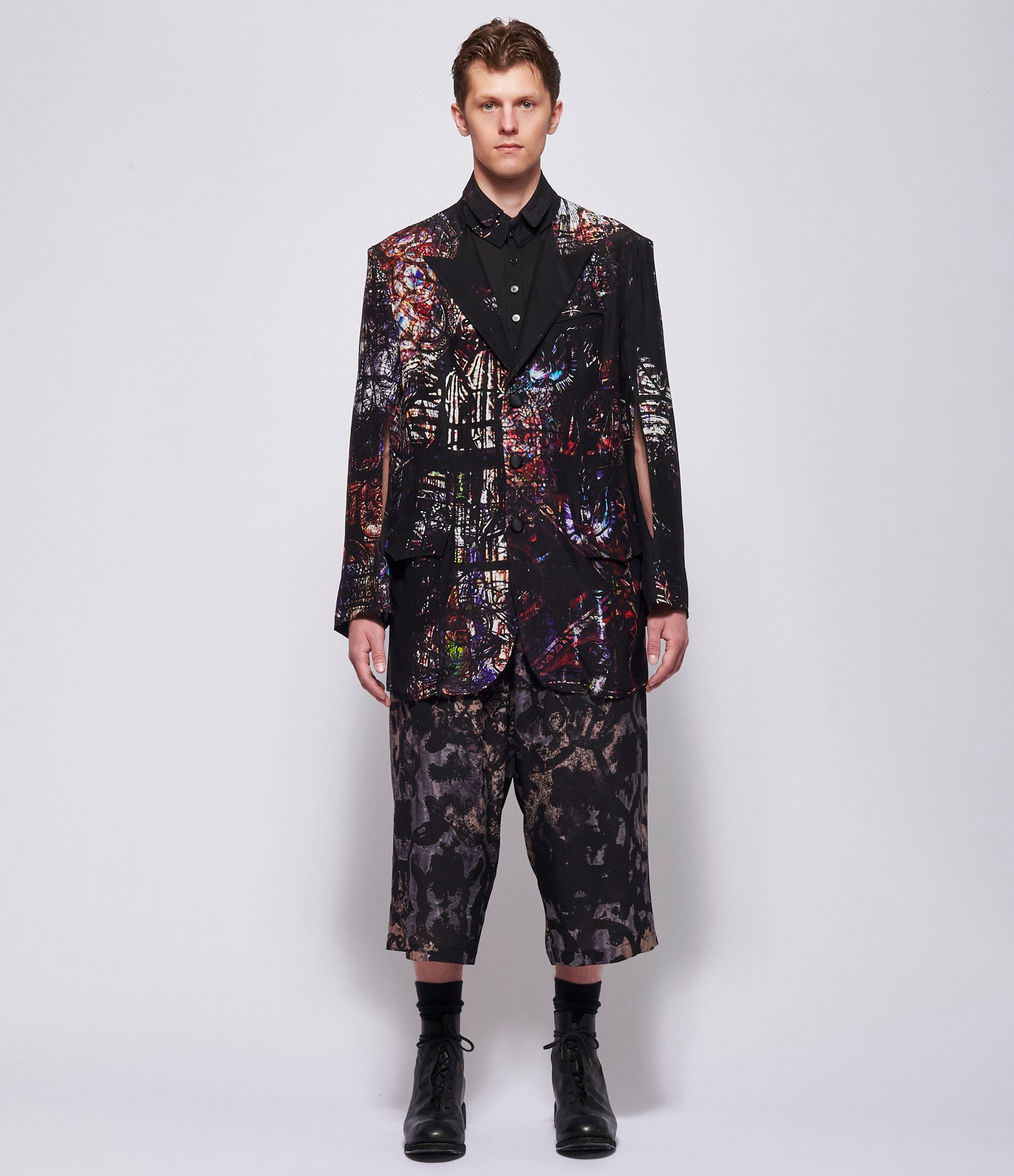SS26 Yohji Yamamoto Mens 0606 Printed Jacket