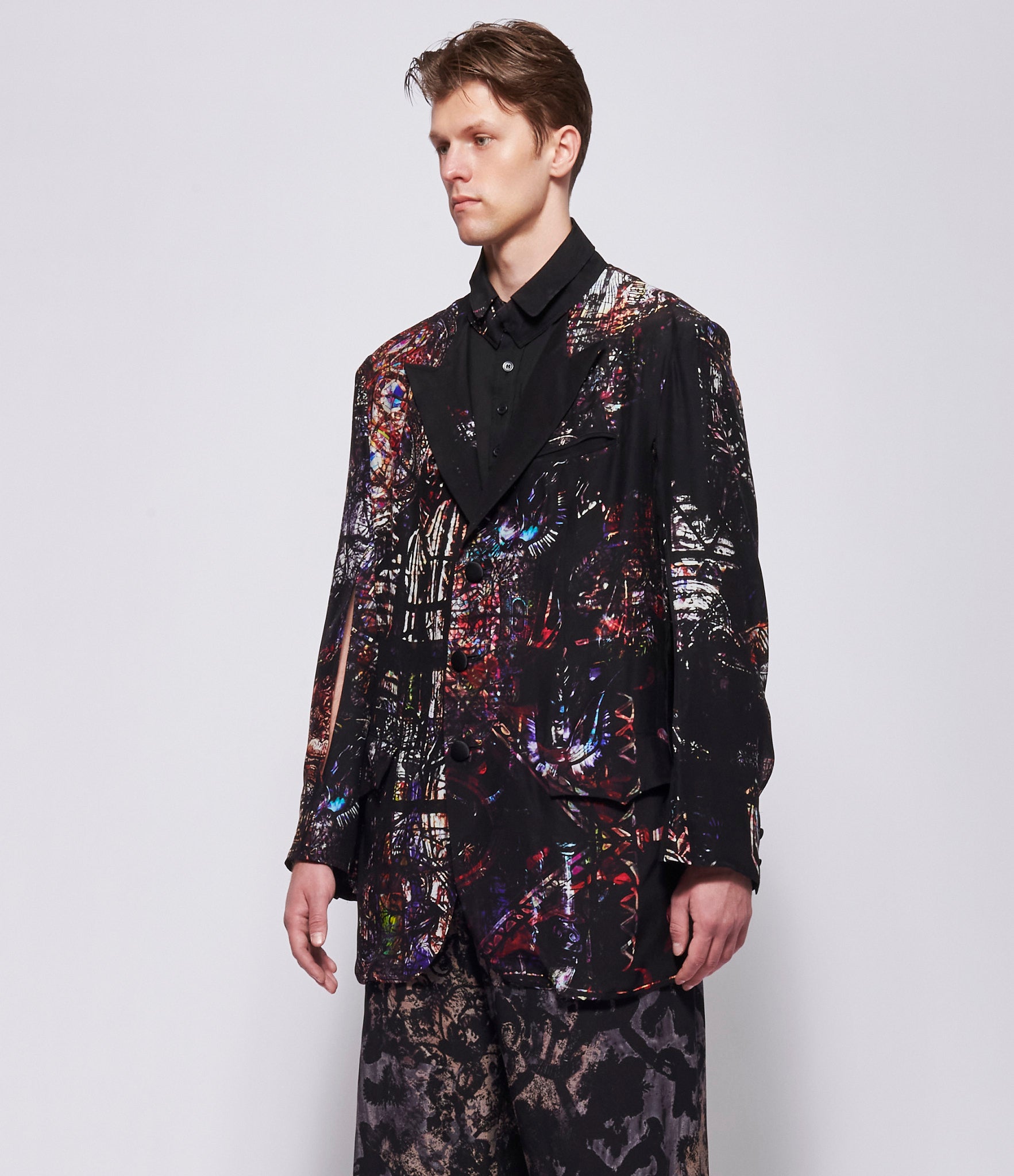 SS26 Yohji Yamamoto Mens 0606 Printed Jacket