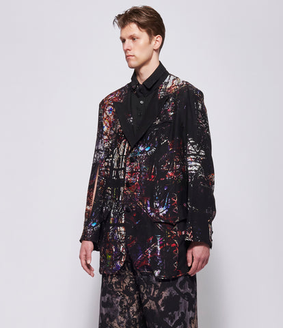 SS26 Yohji Yamamoto Mens 0606 Printed Jacket