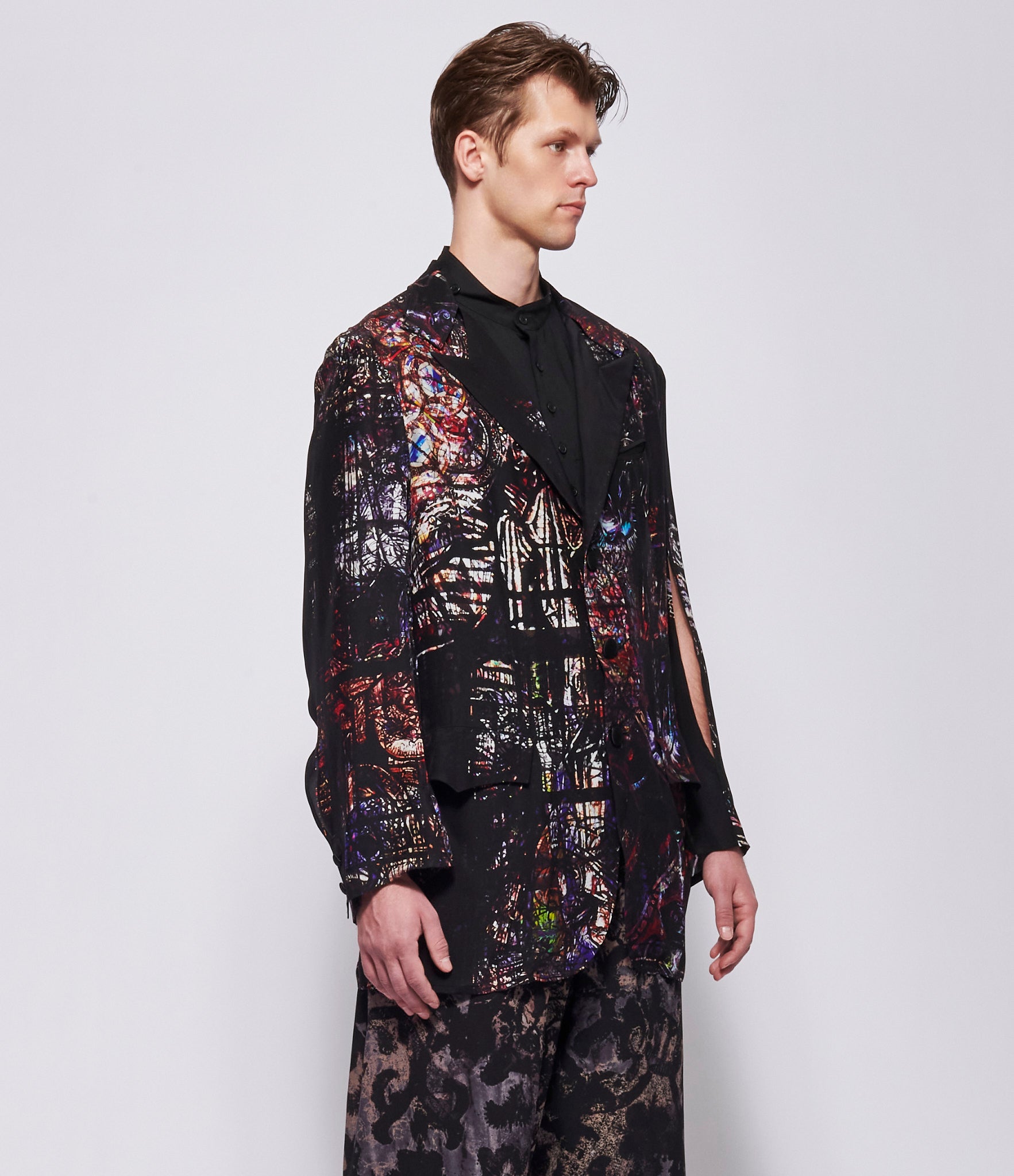 SS26 Yohji Yamamoto Mens 0606 Printed Jacket