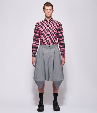 SS26 Comme Des Garcons Homme Plus Gray Shorts.