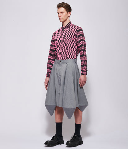 SS26 Comme Des Garcons Homme Plus Gray Shorts.