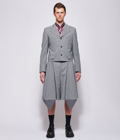 SS26 Comme Des Garcons Homme Plus Gray Short Blazer