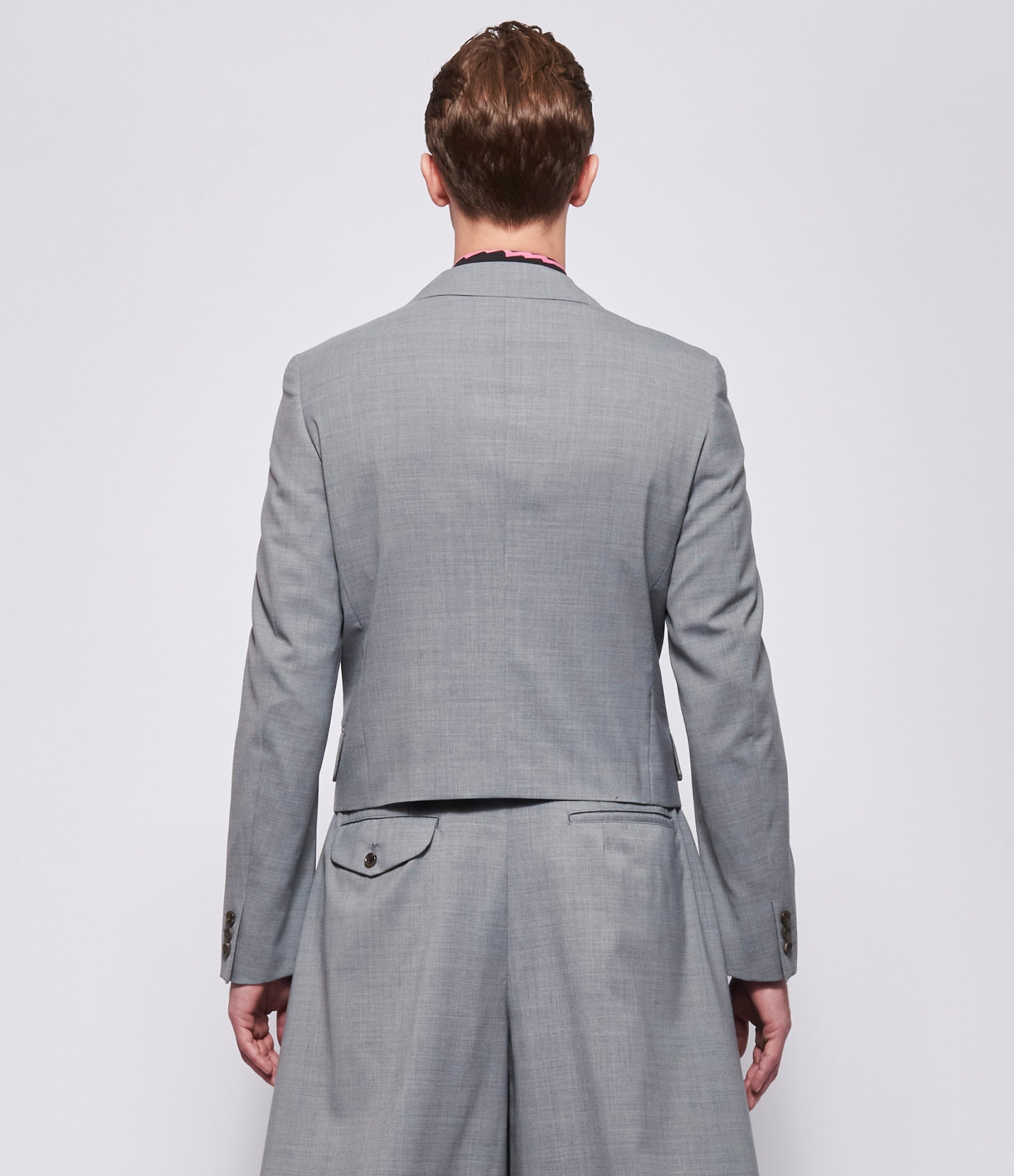 SS26 Comme Des Garcons Homme Plus Gray Short Blazer