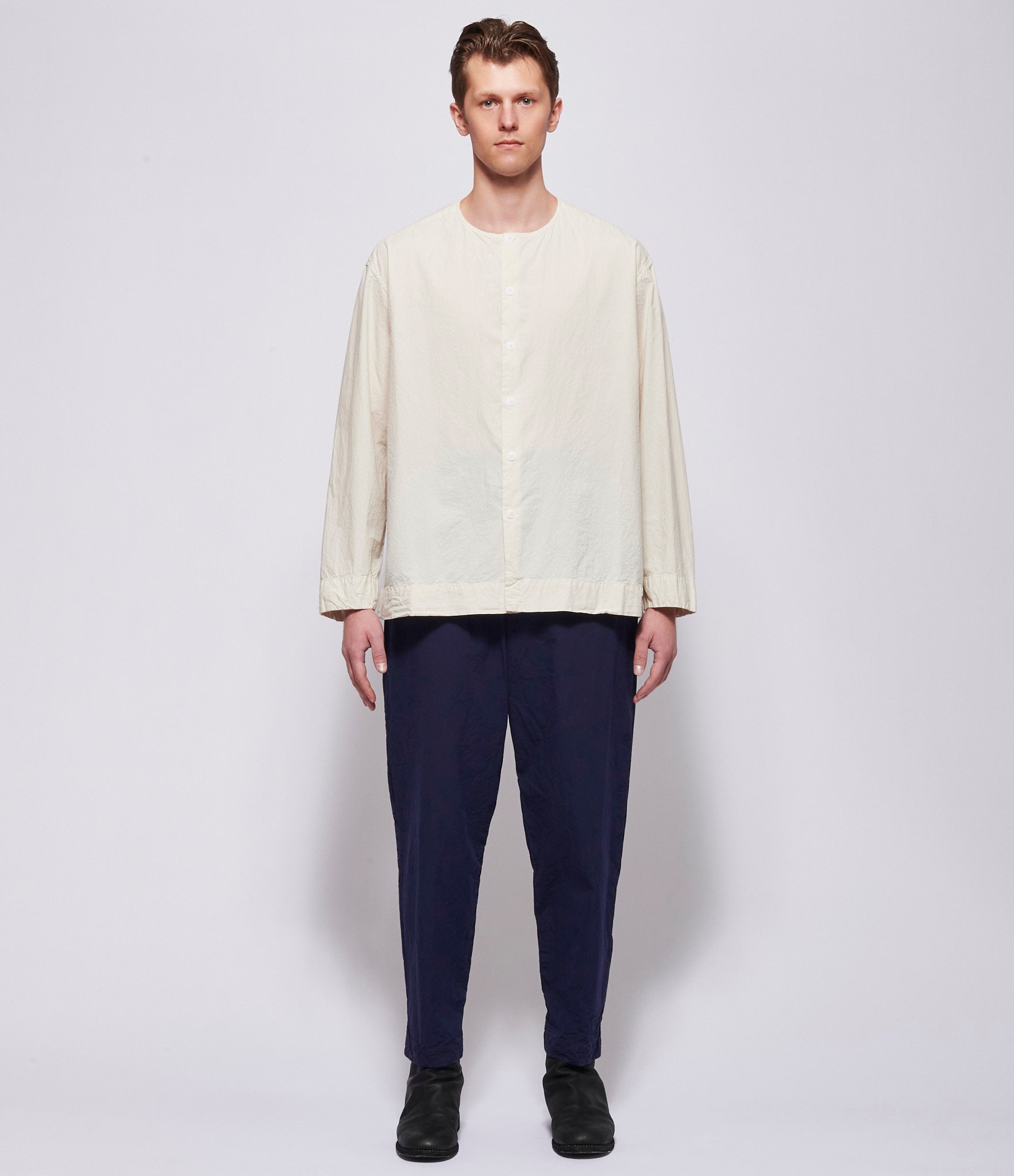SS26 Casey Casey Mens Paul Shirt Ivory