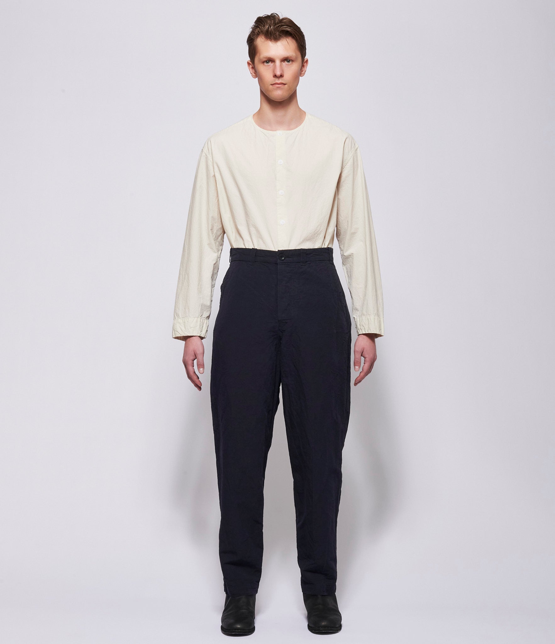 SS26 Casey Casey Mens Black Formal Cargo Pant