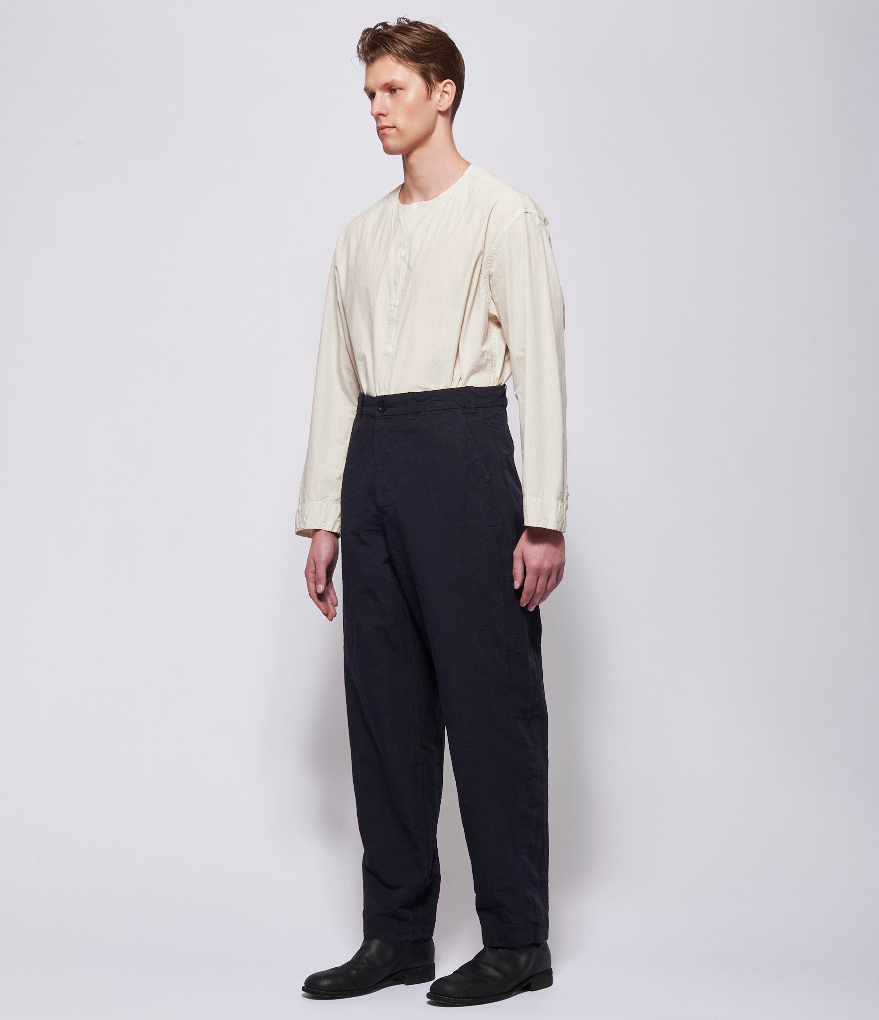 SS26 Casey Casey Mens Black Formal Cargo Pant