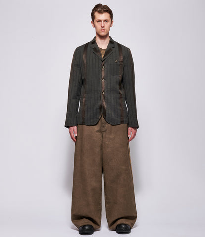 SS26 Uma Wang Mens Grey Brown Jai Jacket