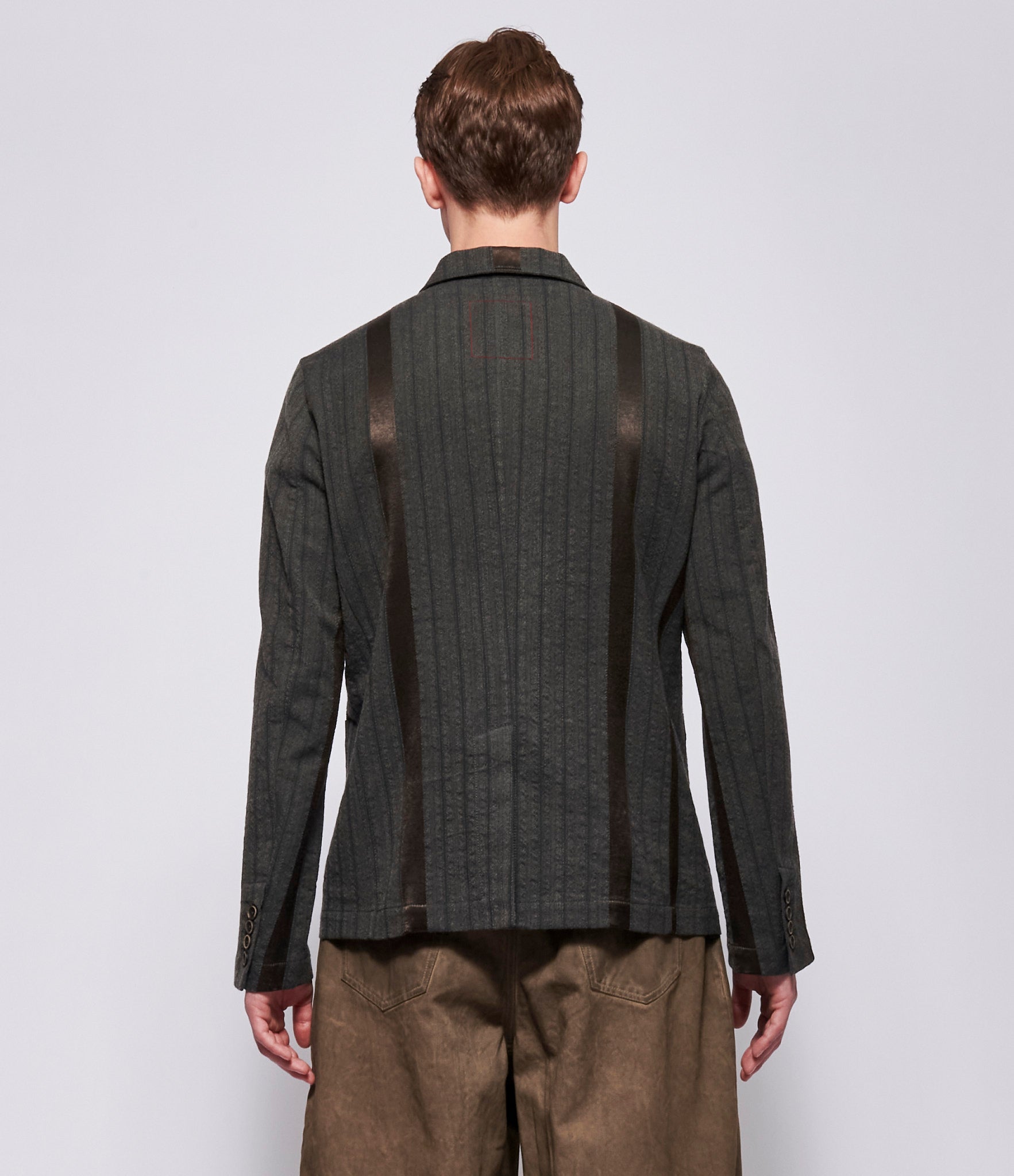 SS26 Uma Wang Mens Grey Brown Jai Jacket