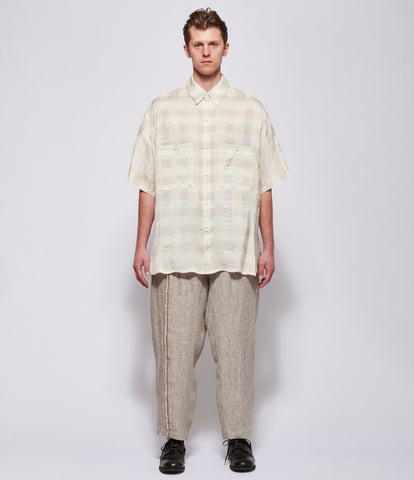 SS26 Uma Wang Mens Off White Teorya Top