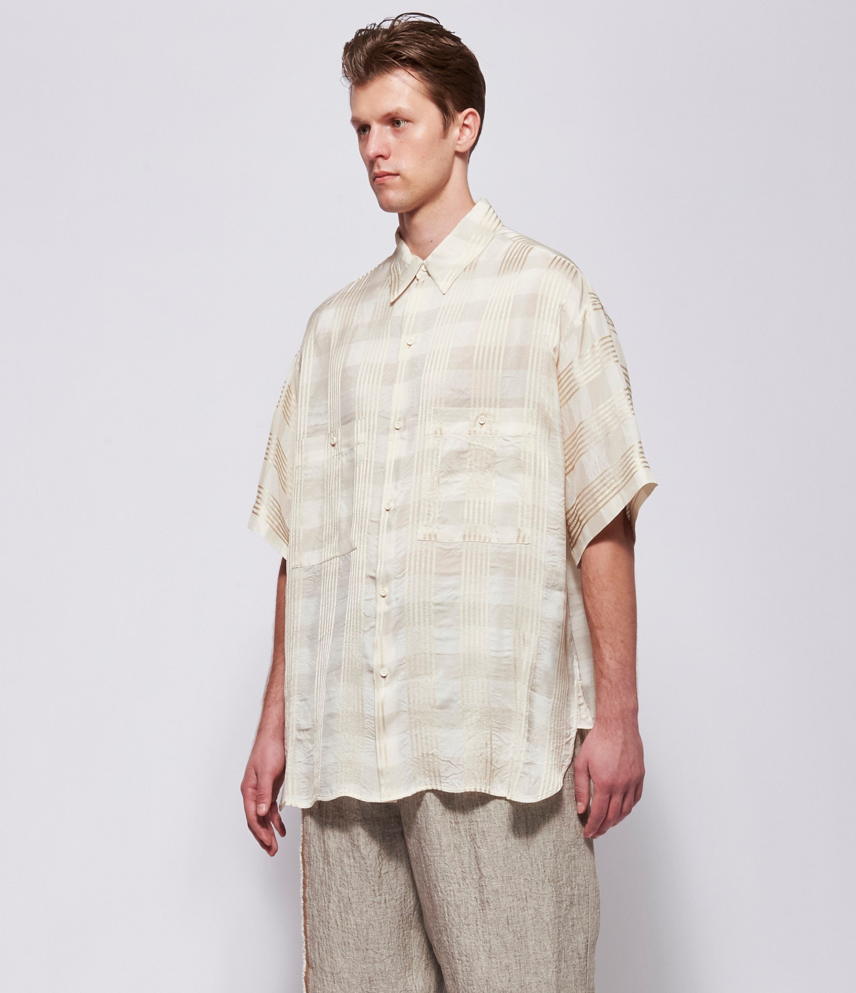 SS26 Uma Wang Mens Off White Teorya Top