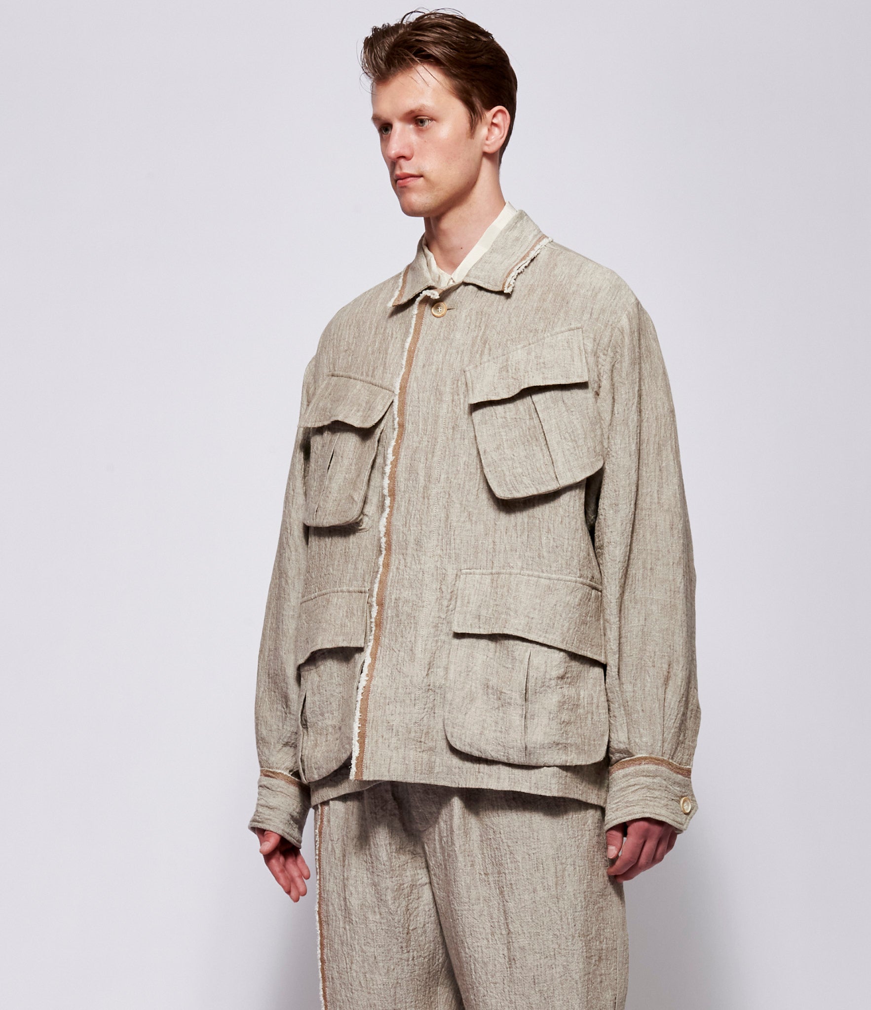 SS26 Uma Wang Mens Jute Jacket