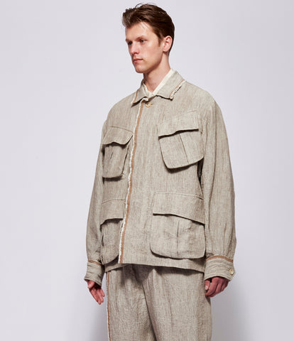 SS26 Uma Wang Mens Jute Jacket