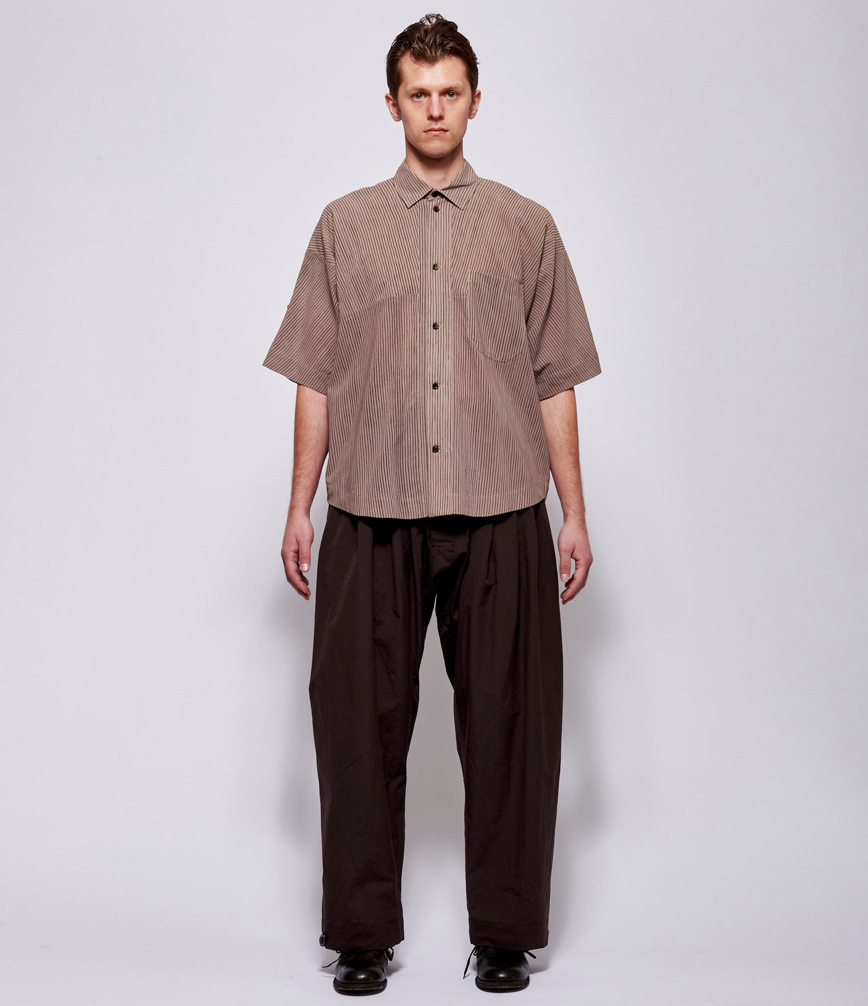 SS26 Jan Jan Van Essche Mens Madder Beige Shirt #114