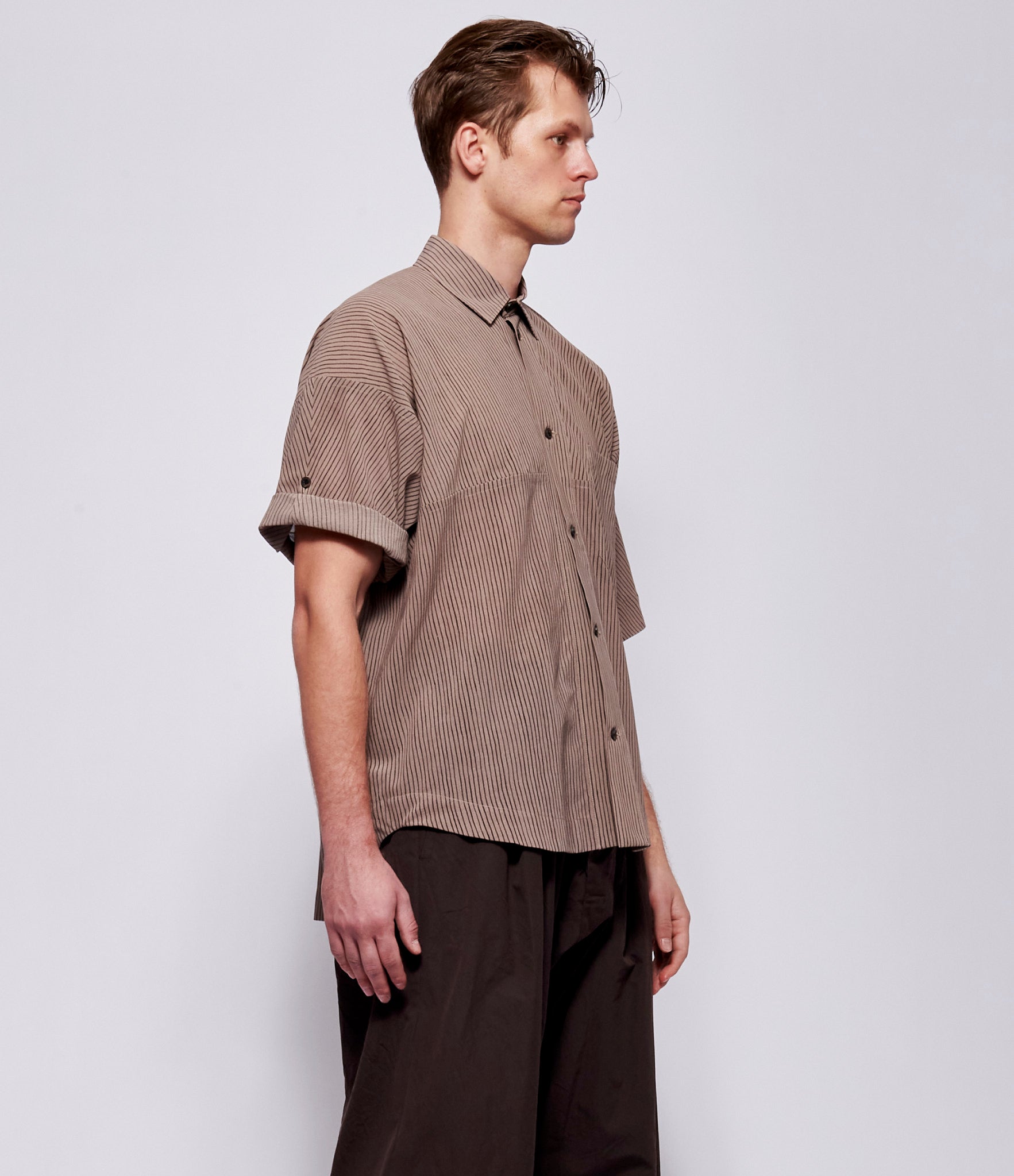 SS26 Jan Jan Van Essche Mens Madder Beige Shirt #114