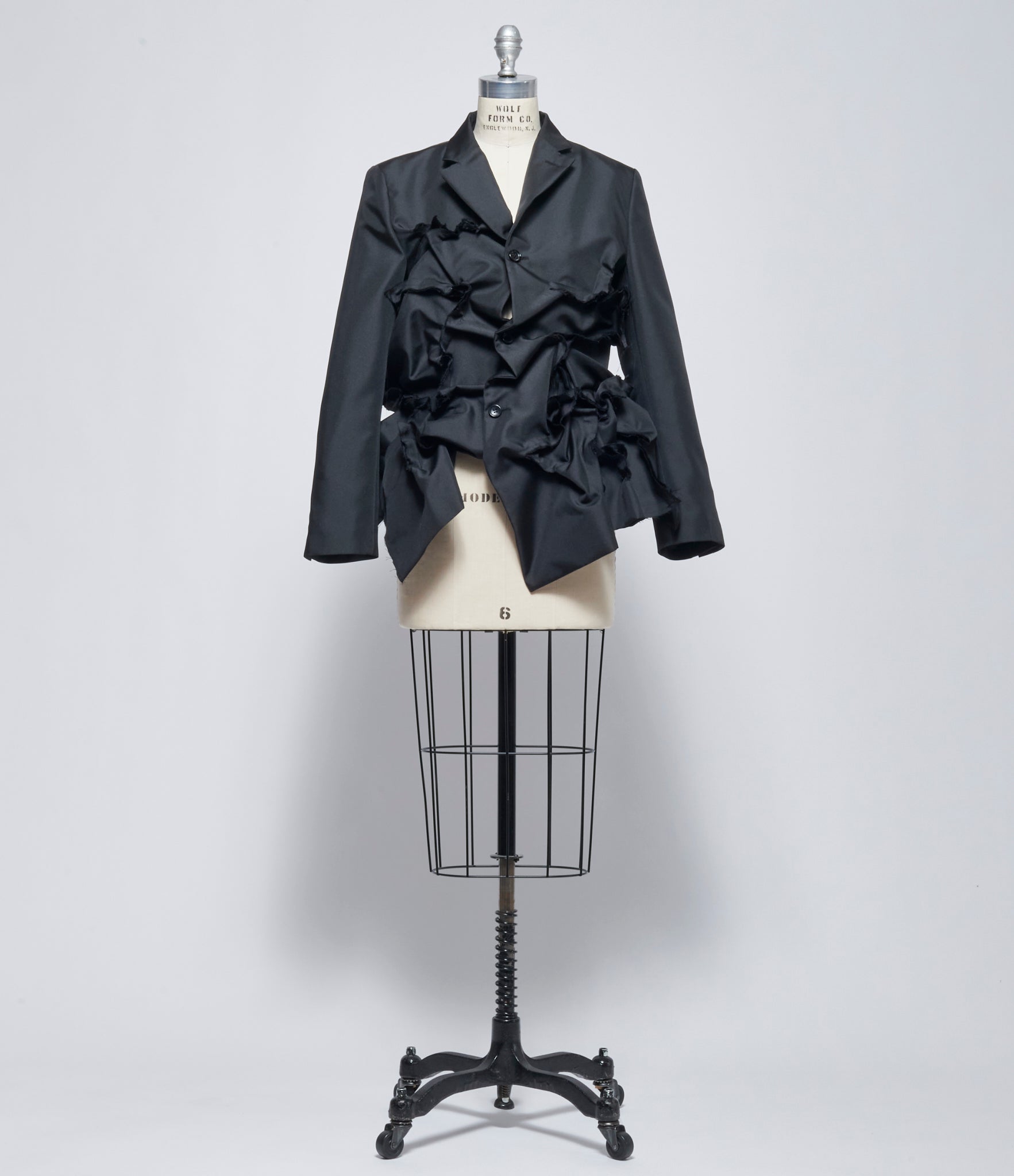 SS26 Comme Des Garcons Womens Ruffle Appliqué Jacket
