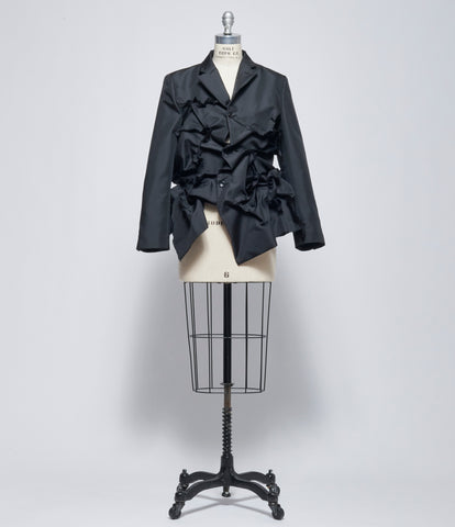 SS26 Comme Des Garcons Womens Ruffle Appliqué Jacket