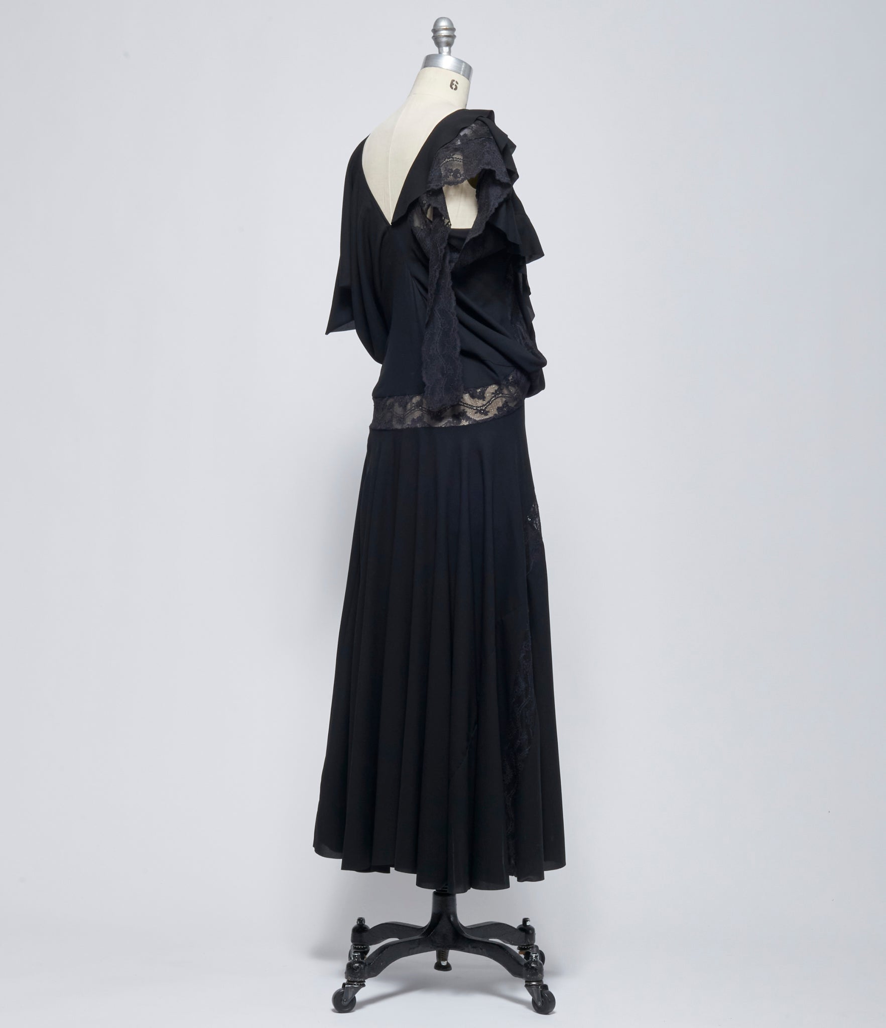 SS26 Junya Watanabe Womens Asymmetric Lace Trim Dress