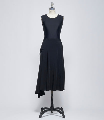 SS26 Yohji Yamamoto Womens Flare Wrap Skirt