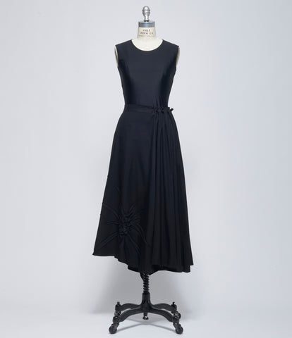 SS26 Yohji Yamamoto Womens L Gathered Flare Skirt